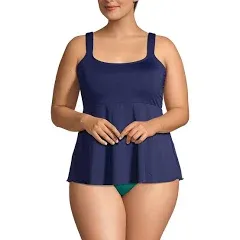 Lands' End Women's Plus Size Flutter Tankini Top