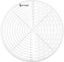 Uptthow 10" Round Center Finder Compass