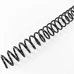 TOTiyea 100 Pack Plastic Spiral Binding Coils, Multi Sizes, 4:1 Pitch, Black, Plastic Binding Spirals (8mm+10mm+12mm+16mm+20mm+25mm, Multi Capacity)