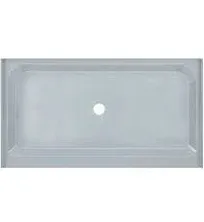 Swiss Madison Voltaire 60" x 36" Single-Threshold, Center Drain, Shower Base in Grey