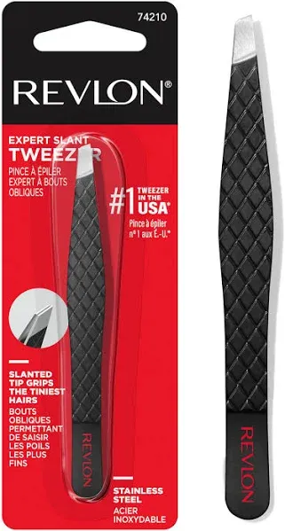 Revlon Expert Eyebrow Hair Removal Tweezer, Tweezers for Men, Women &amp; Kids, Stai