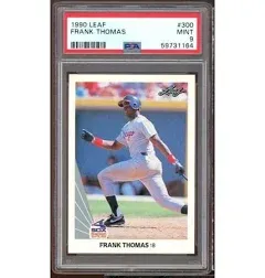 1990 Leaf 300 Frank Thomas RC Rookie White Sox