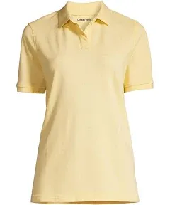 Lands' End Women's School Uniform Short Sleeve Mesh Polo Shirt