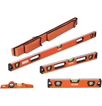 Magnetic Torpedo Level 10/16/24/48in Bubble Spirit Level Set Aluminum Alloy Tool