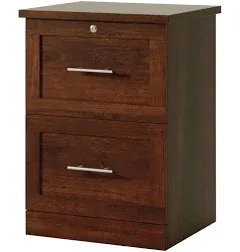 Realspace 17"D Vertical 2-Drawer File Cabinet, Mulled Cherry