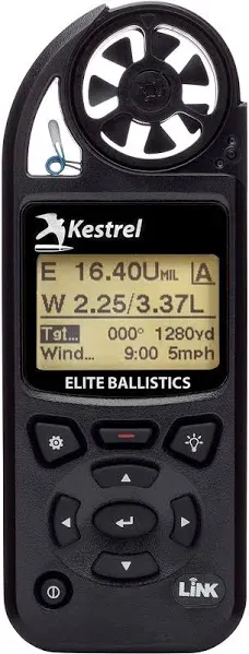 Kestrel Elite Weather Meter with Applied Ballistics and Link - Black