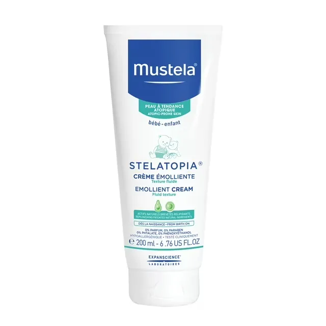 Mustela Stelatopia Moisturizing Emollient Cream for Eczema-Prone Skin - 6.76 fl oz tube