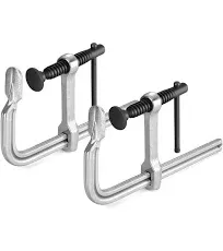 Jorgensen Bar Clamps 6-Inch Light-Duty Drop Forged Steel 2 Pack