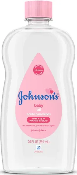 Johnson & Johnson SLC (Cosmetics) Baby Oil, 20 Fl Oz (Pack of 2)