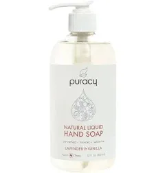 Puracy Natural Liquid Hand Soap Lavender & Vanilla 3 x 12oz