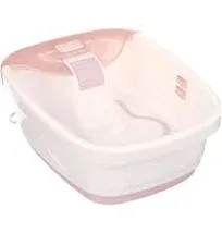 Homedics, Bubble Bliss Deluxe Massaging Foot Spa with Heat, Pink, FB-52J