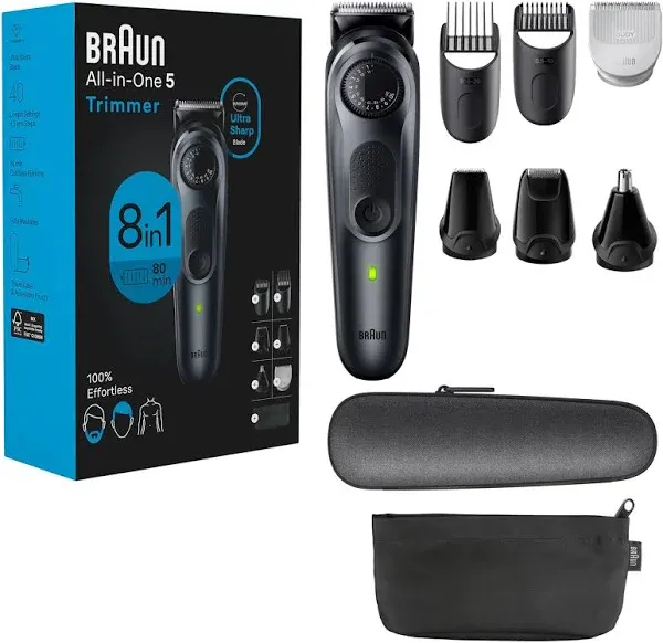 Braun All-in-One Style Kit Series 5 5470, 8-in-1 Trimmer for Men