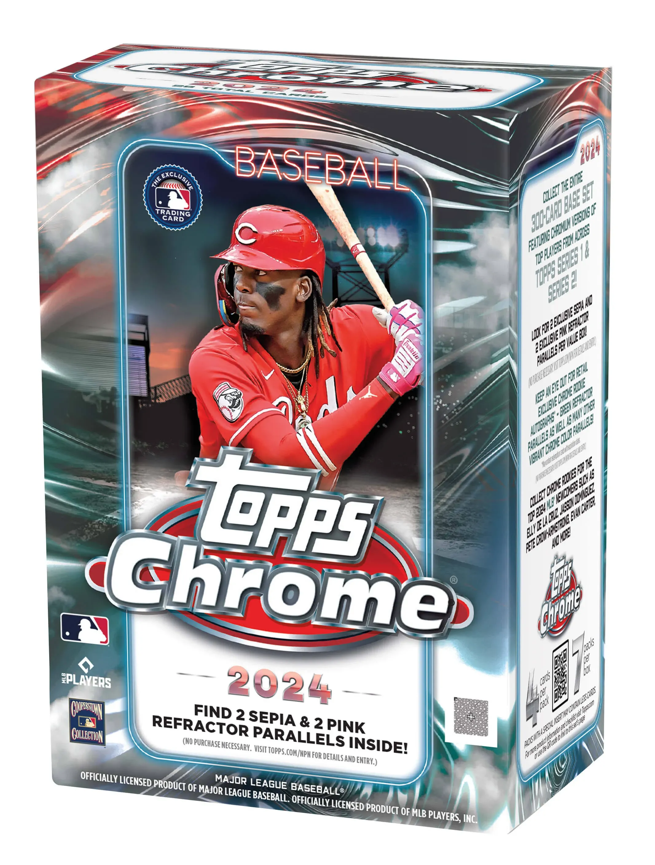 Caja de Valor Sellada de Fábrica de Béisbol Cromada Topps 2024