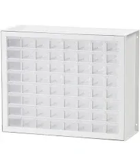 IRIS USA Screw Organizer, Hardware Storage Organizer, 64 Drawer Parts