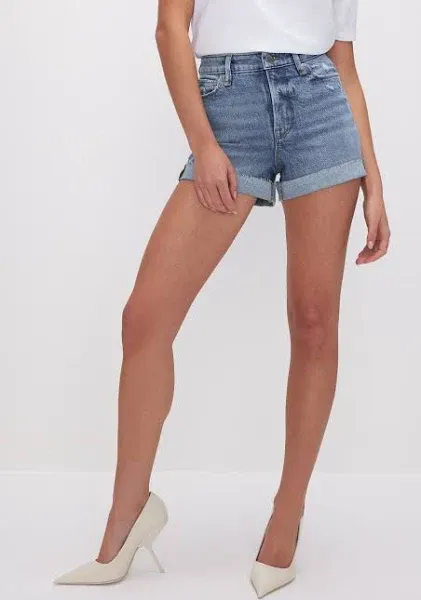 Good American Women's Good Girlfriend Shorts