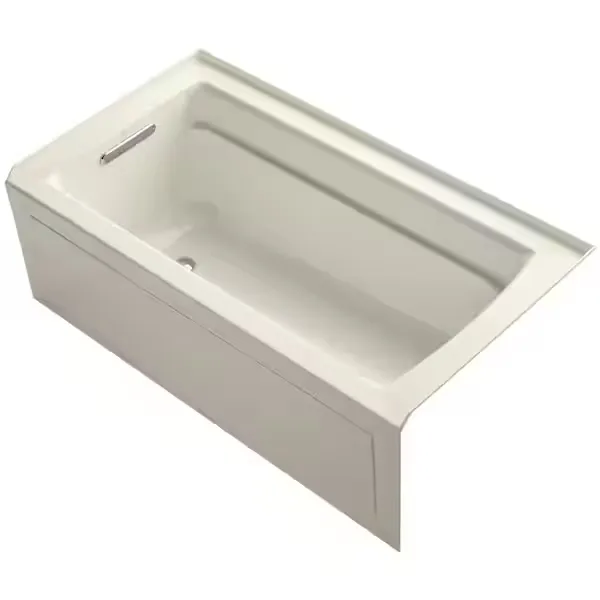 KOHLER Archer 60 in. x 32 in. Soaking Bathtub with Left-Hand Drain in Biscuit K-1123-LA-96