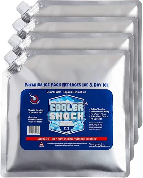 Cooler Shock Reusable Ice Packs for Cooler