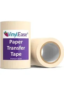 Vinyl Ease 6 inch x 100 feet roll of Paper Transfer Tape with a Medium to Hig...