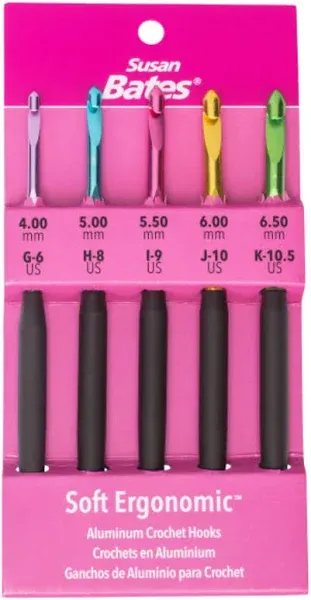 Susan Bates® Soft Ergonomic™ Crochet Hook Set, I- K