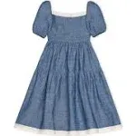 Hope & Henry Girls' Eyelet Shift Dress