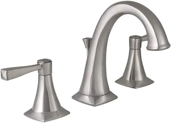 Perth 8 in. Widespread 2-Handle Bathroom Faucet in Satin Nickel