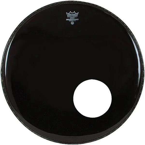 Remo Bass Ambassador Ebony 22" Diameter