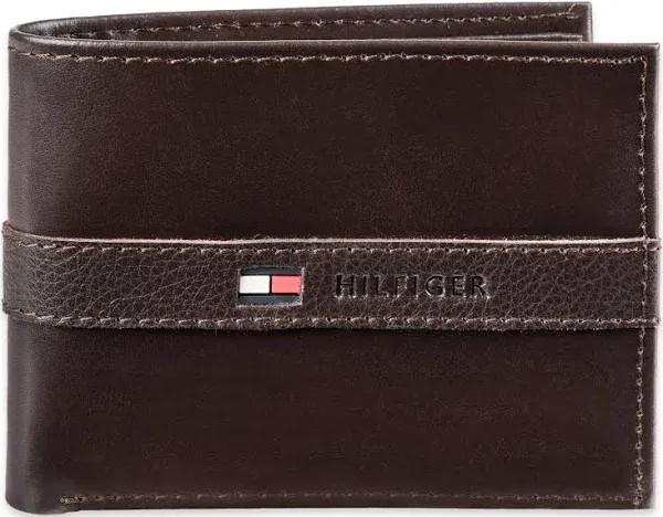 Tommy Hilfiger Men's Leather Wallet Slim Bifold