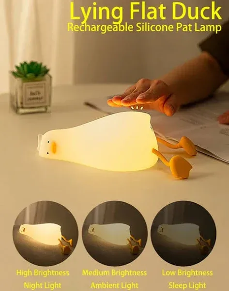 Lying Flat Duck Night Light