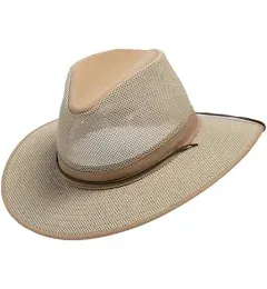 Henschel Khaki Aussie Breezer Mesh Hat