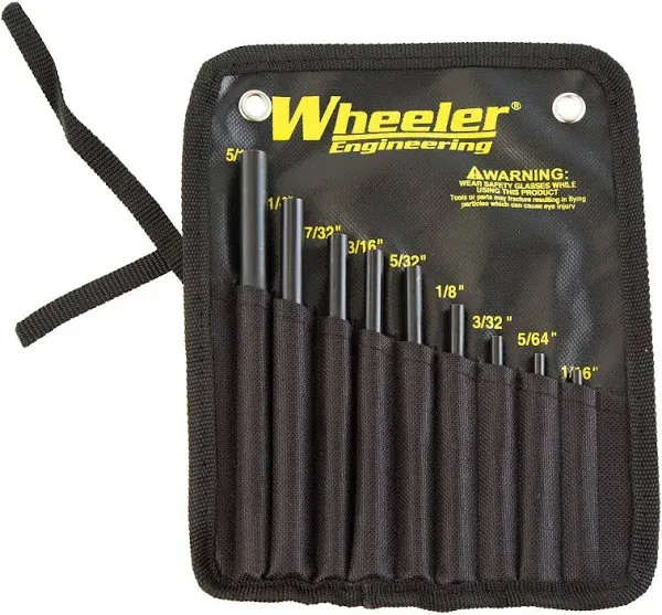 Wheeler Engineering Roll Pin Starter Punch Set