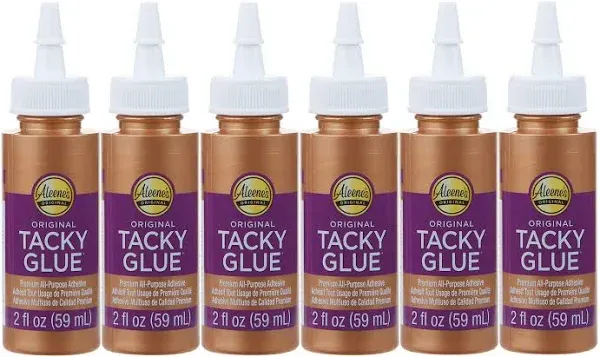 Original 2 fl. oz. 6-Pack, America&#039;s Favorite Tacky Glue, 6 Pack, Ideal for S...