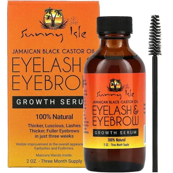 Sunny Isle Jamaican Black Castor Oil Eyelash & Eyebrow Growth Serum