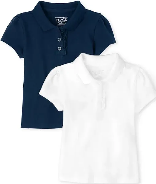 The Children's Place Baby Girls Polos, 5 Packs