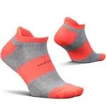 Feetures High Performance Max Cushion No Show Tab Collide Coral Small