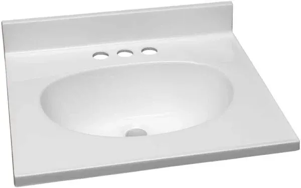 Design House Cultured Marble Single Bowl Vanity Top