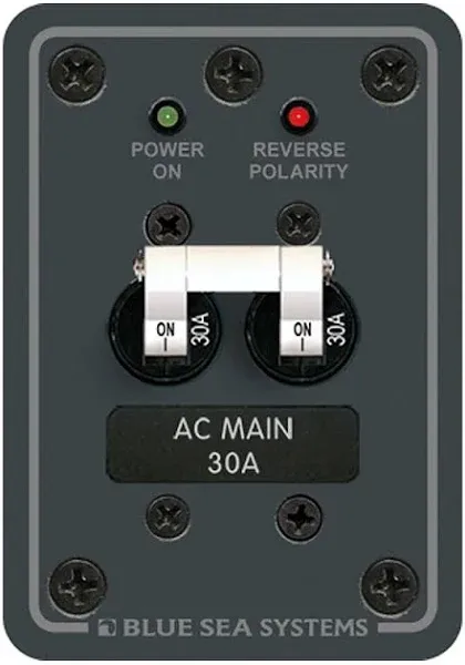 Blue Sea AC Main Circuit Breaker Panel 8077