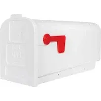 Post Mount Mailbox Medium Durable Plastic Construction Rust-proof Easy Install