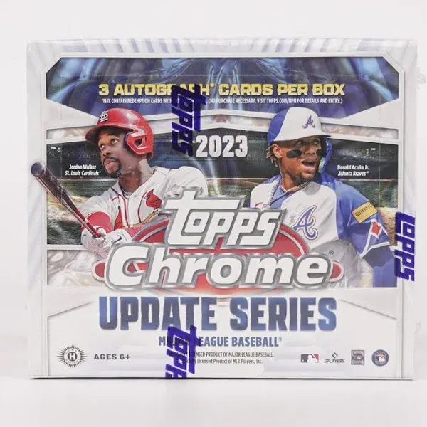 2023 Topps Chrome Update Series Baseball Hobby Jumbo Box