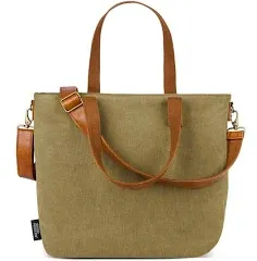 Simple Modern Canvas Tote Bag for Women Olive 