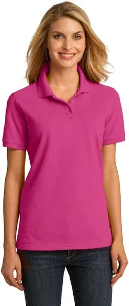 Port & Company Ladies Ring Spun Pique Polo