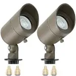  4W Landscape lighting 12V Landscape Lights Low Voltage (2-Pack) Bronze