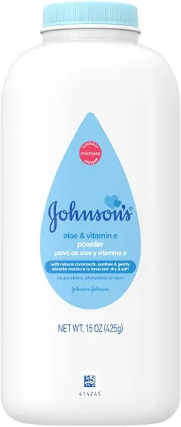 Johnson's Baby Powder Cornstarch Aloe& Vitamin E