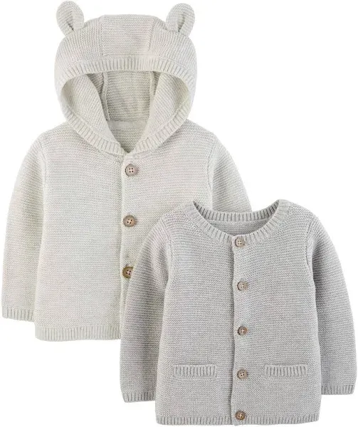 Simple Joys by Carter's Baby Neutral Knit Cardigan Sweaters