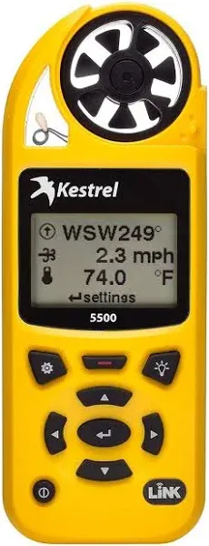 Nielsen-Keller<wbr/>man Kestrel 5500 Weather Meter - Wind speed, temperature, humidity