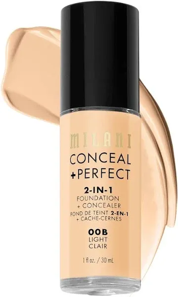 Milani Conceal + Perfect 2-in-1 Foundation + Concealer, Creamy Vanilla - 1 fl oz bottle