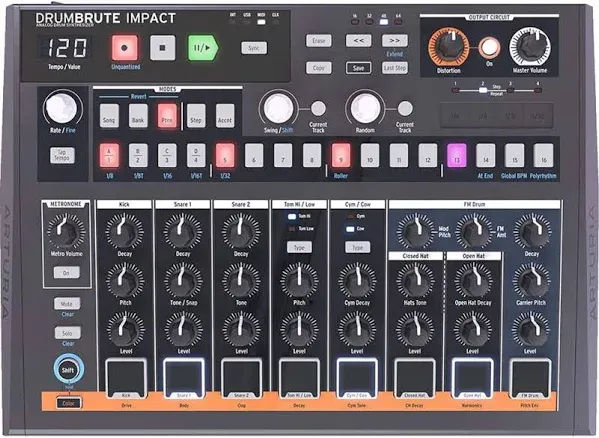 Arturia DrumBrute Impact Analog Drum Machine