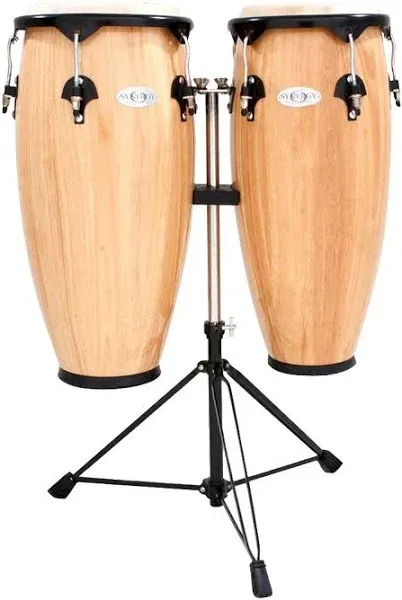 Toca Synergy Series Wood Conga Set with Stand