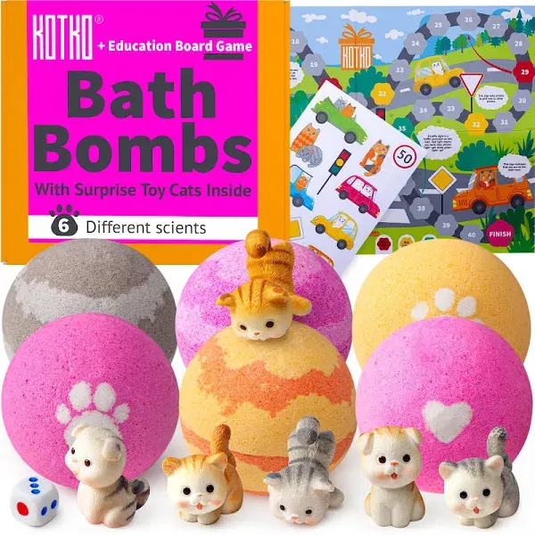 Bath Bombs for Kids with Surprise Inside 6 Pack Kids Bath Bombs for Little