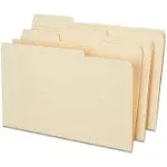 Staples 810353 Heavyweight Manila File Folders 3 Tab Legal 50/Box