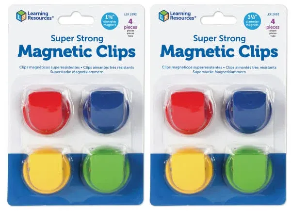 Learning Resources Super Strong Magnetic Clips